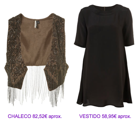 Chaleco pedrería TopShop